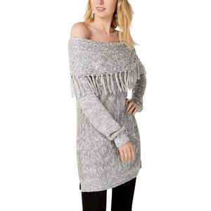 NEW Inc Foldover Knit Off-the-Shoulder Sweater